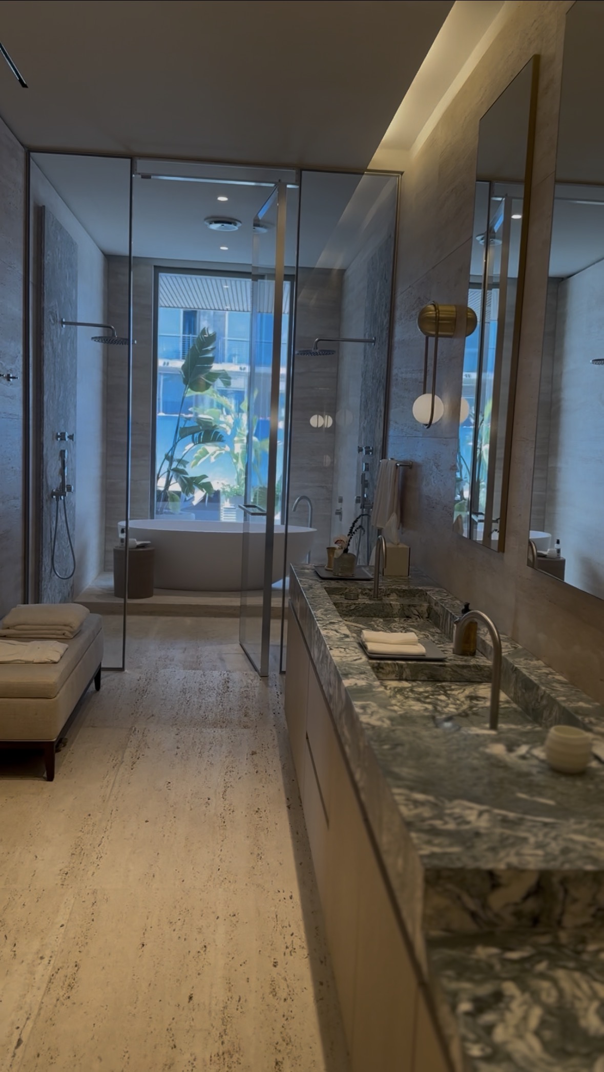 Spa-style bathroom after cleaning